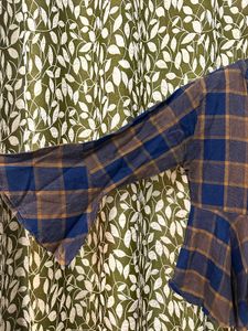 Stylish Plaid Peplum Top💙