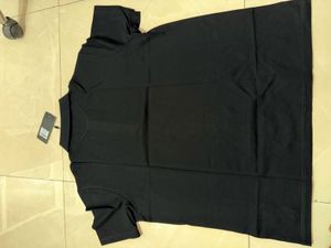 Fendi Black Polo T-Shirt Pure Cotton XL 42