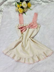 Cute Bow Detail Dress