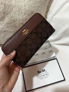 Coach Coffee Brown signature wallet