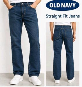 Old Navy Adjustable Waist Straight Jeans | Denim