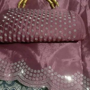 Elegant Saaree With Purse