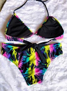 Tropical Print Bikini Set