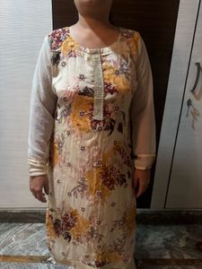Elegant Floral Kurta Set with Dupatta