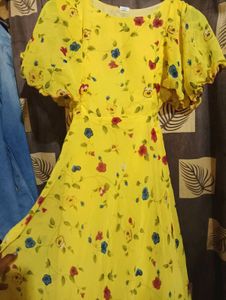 Floral Yellow Ethnic Gown