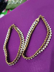 Vintage Pearl &amp; Gem Dangle Earrings