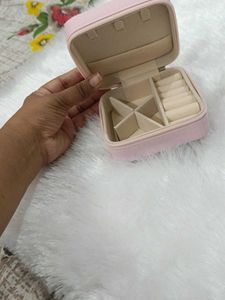 Cute Pink Travel Jewelry Organizer Box