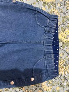 High Waist Flared Bell Bottom Jeans with Side Butt