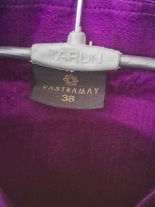 New Satin Purple Shirt For Men