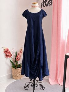 Designer Navy Blue Maxi Dress