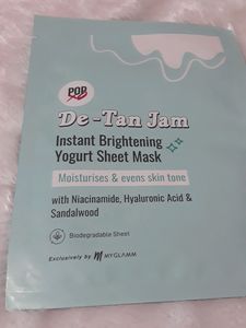 Myglamm Popxo D-tan Sheet mask And Manish malhotra