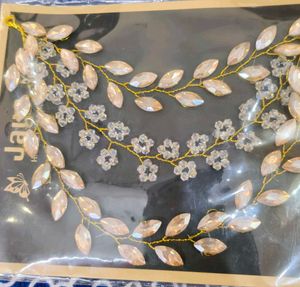 Elegant Rhinestone Leaf Headband