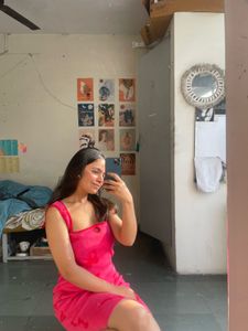 Pink Floral Mini Dress