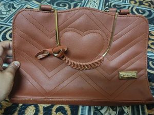 Stylish Brown Quilted Handbag