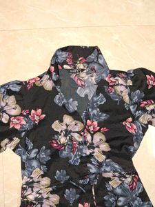 Dress-Midi, Floral print