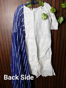 White Chikankari only Kurta