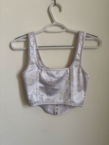 Elegant Satin Corset Top