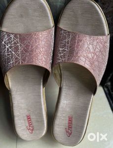 Stylish Rose Gold Slip-On Sandals