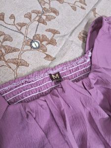 🌸Myntra Mauve Ruched Dress🌸