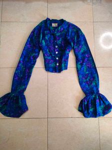 90s vintage blue coquette top 🧁🛸🥂🎢