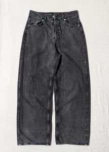 H&amp;M Men's Wide Leg Washed Jeans