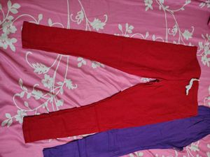 2 Pair Ethnic Pants (Red &amp; Purple) xxl