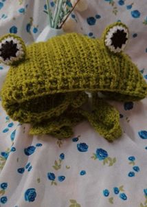 Cute Frog Crochet Hat