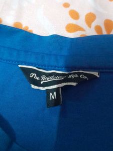 Blue Graphic Print Sweat Suit Set