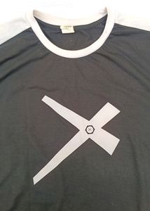 Black full hand t-shirt