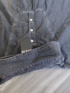 Shein Dark Wash Denim Dress