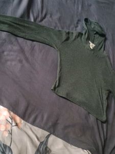 Comfy Dark Gray Knit hoodie type