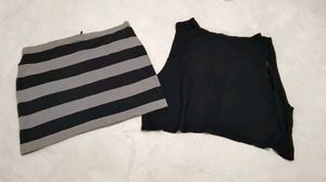 Very Cute N Beautiful Skirts With Crop Top