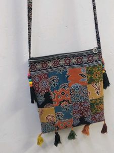 Boho Patchwork Sling Bag