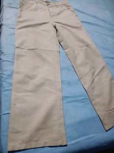 Men's Beige Striped jeans
