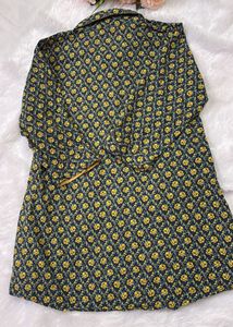Vintage Floral Print Button-Down Shirt