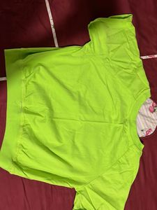 Neon Green Cropped T-Shirt