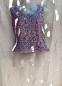 I. Elegant Lace Sleeveless Top