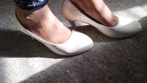 Classic White Pumps