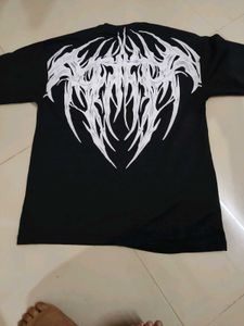 Black Graphic Print T-Shirt