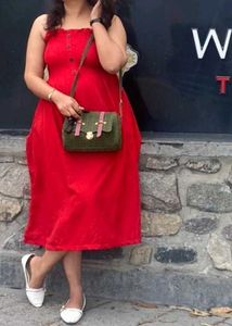 Vibrant Red Sundress