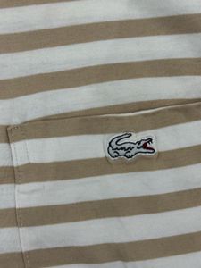 Striped Lacoste Polo Shirt