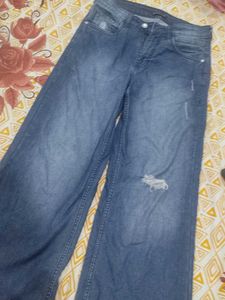 Wide Leg Denim Jeans