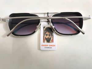 Metal Sunglasses🕶️Squared Retro Kabir Singh black