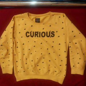 Curious Graphic Print Sweatshirt