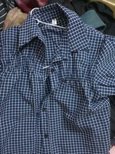 Blue &amp; White Checkered Shirt