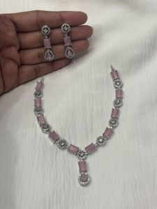 Beautiful Pink Stone Jewelry Set 💖