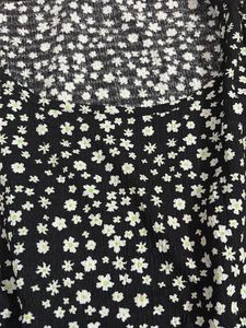 Black &amp; White Floral Mini Dress