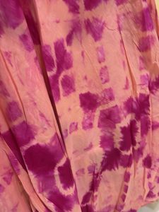 Elegant Peach Embroidered Kurta with inner skirt