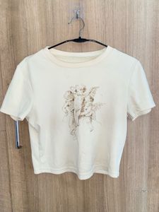 Cream Cherub Graphic Tee