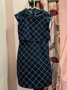 Blue Checkered Dress